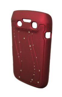 Go BC883 Luxurious Bling Diamond Tears Hard Case for BlackBerry 9790   1 Pack   Retail Packaging   Red Cell Phones & Accessories