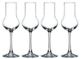 Nachtmann Vivendi Crystal Stemmed Spirit Glass, 3 6/7 Ounce, Set of 4 Kitchen & Dining