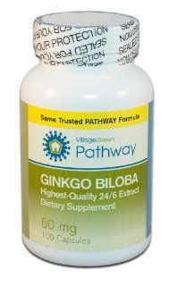 Ginkgo Biloba (60 Mg) Ultra pure Standardized (24/6) Health & Personal Care