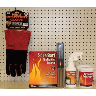 Meeco Red Devil Complete Wood Stove/Fireplace Maintenance Kit, Model# 9100  Chimney Brushes   Cleaners