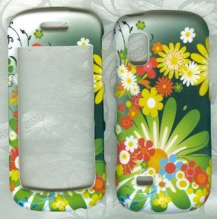 Green Daisey Flowers Samsung Solstice Sgh a887 At&t Faceplate Hard Case Cell Phones & Accessories