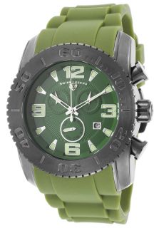 Swiss Legend 10067 GM 017  Watches,Commander Chrono Green Silicone & Dial Gunmetal Case, Diver Swiss Legend Quartz Watches