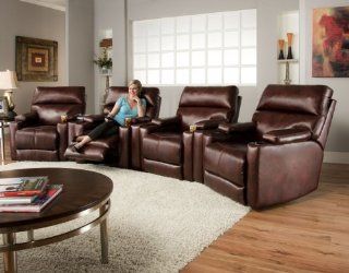 Southern Motion Tango 7 Pc.   4 Wall Hugger Theater Recliners & 3 Small Console Wedges  