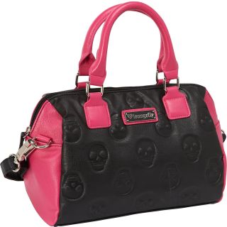 Loungefly Skull Emboss Colorblock Black/Pink Bag