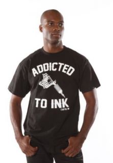 Cartel Ink Mens Addicted To Ink Tattoo Shirt Tattoo Machine at  Mens Clothing store
