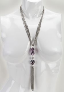 Elenna Mellinni EMNS107PR  Jewelry,Womens Silver Tone Multi Chain Necklace, Fashion Jewelry Elenna Mellinni Necklaces Jewelry