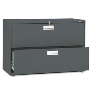 HON 600 Series 2 Drawer  File 692L Finish Charcoal