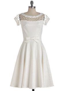 Tatyana/Bettie Page With Only a Wink Dress in White  Mod Retro Vintage Dresses