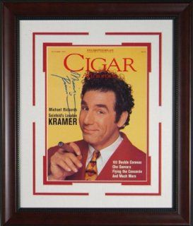 Michael Richards "Kramer" Signed Cigar Aficionado   Memorabilia Entertainment Collectibles