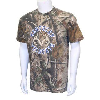 NCAA Realtree Ap Camouflage T Shirt With Antler Logo (Oklahoma Sooners, Small)  Sports Fan T Shirts  Sports & Outdoors