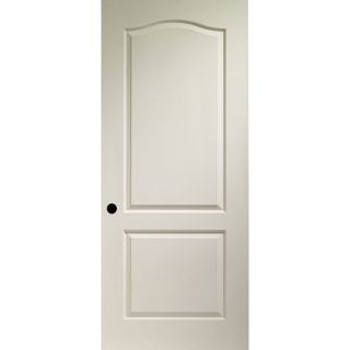 ReliaBilt 2 Panel Arch Top Hollow Core Textured Molded Composite Right Hand Interior Single Prehung Door (Common 80 in x 30 in; Actual 80 in x 30 in)