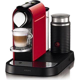NESPRESSO   Krups Nespresso Citiz coffee and milk machine red