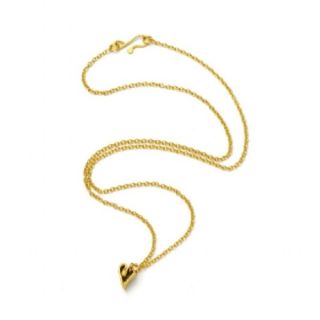 Daisy Knights Heart Necklace   Gold Plated      Womens Accessories