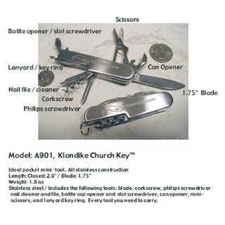 Myerchin Knife "Church Key" Seafarer's Pocket Tool A901 Klondike KC  Folding Camping Knives  Sports & Outdoors
