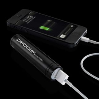 Veho Pebble Smartstick Emergency Portable Battery Back Up Power   Black (2200mAh)      Electronics