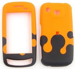 Samsung Impression A877 Milk Drop, Orange and Black Hard Case/Cover/Faceplate/Snap On/Housing/Protector Cell Phones & Accessories