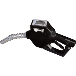 Roughneck Auto Shutoff Fuel Nozzle with Digital Meter   16 GPM