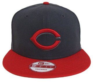 Cincinnati Reds Custom Retro New Era Snapback Cap Hat Grey Red 