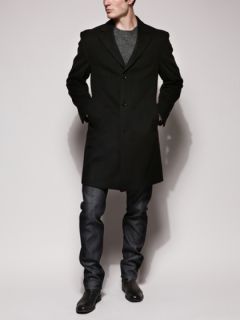 Wool Cashmere Plaza Overcoat by Calvin Klein Outerwear