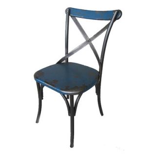 Moes Home Collection Bali Side Chair HU 1041  Finish Blue
