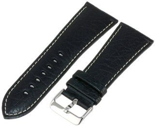 Hadley Roma Men's MSM906RA 300 30 mm Black Genuine Leather Watch Strap at  Men's Watch store.