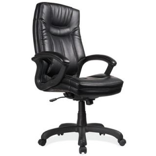 OfficeSource High Back Executive Chair 7111BLK/7111CHO Color Black