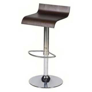 Pangea Home Jax Adjustable Bar Stool MIX BS Seat Finish Espresso