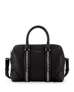 Lucrezia Sugar Chain Satchel Bag, Black   Givenchy