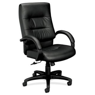 Basyx Leather Office Chair with Padded Arms BSXVL69XSP11 Back High Back