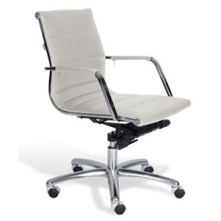 Jesper Office Carl Low Back Conference Chair X533 Low Finish White