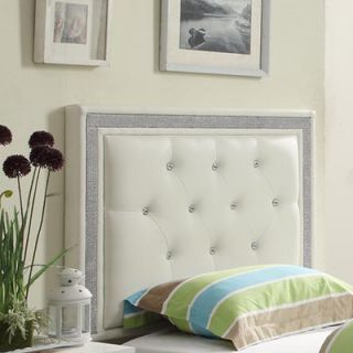Williams Import Co. Breen Upholstered Headboard 898 Size Twin, Finish White