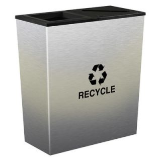 Ex Cell Metal Products Metro Indoor Recycling Receptacle RC MTR 2 SS