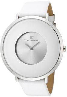 Ted Lapidus A0384RBNF  Watches,Womens Silver Dial White Leather, Casual Ted Lapidus Quartz Watches