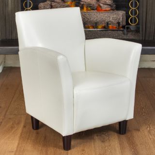 Home Loft Concept Lawson Bonded Leather Club Chair NFN1134 Color Off White