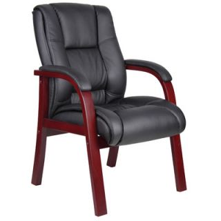 Boss Office Products Guest Chair with Mid Back B8999 C / B8999 M Finish Maho