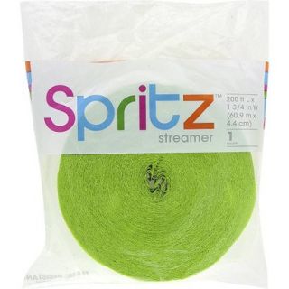 Spritz Lime Green Crepe Streamer 1.75x200