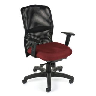 OFM High Back Task Chair with Arms 610 Finish Burgundy
