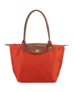 Le Pliage Medium Shoulder Tote Bag, Poppy   Longchamp