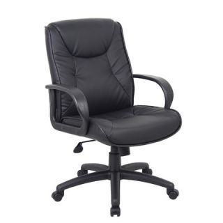 Boss Office Products High Back Leatherplus Executive Chair with Arms B9836