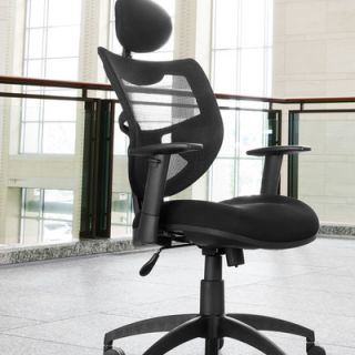 OFM Mesh Back Contemporary Executive Chair with Headrest 580 BLACK
