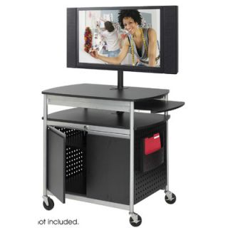 Safco Products Scoot Flat Panel Multimedia Cart 8941BL
