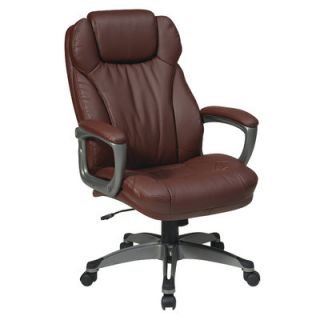 Office Star Eco Leather Executive Office Chair with Padded Arms ECH85807 EC6