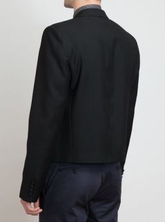 Saint Laurent Chain Lapel Wool Tuxedo Jacket