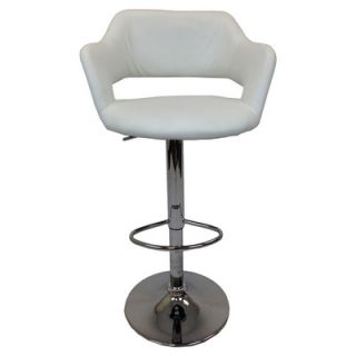 Creative Images International 23 Adjustable Bar Stool with Cushion S1136 blk