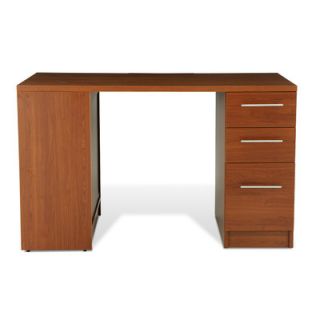 Jesper Office Study Computer Desk with Bookcase and File X14724 Finish Cherry