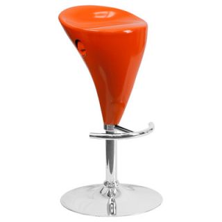 FlashFurniture Contemporary Plastic Adjustable Height Bar Stool CH TC3 81003 