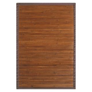 Solid Bamboo Area Rug   Chocolate (8x10)