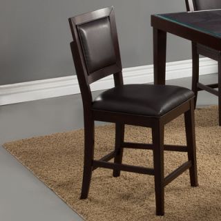 Alpine Furniture Midtown Bar Stool with Cushion 581 04B / 581 04W Color Black