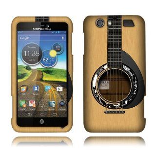 Motorola Atrix HD MB886 Guitar Is My Life Rubberized Cover Cell Phones & Accessories