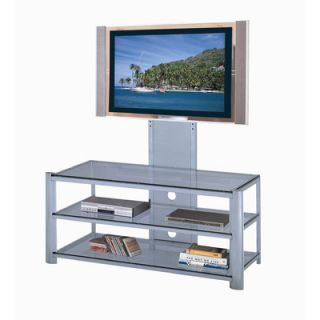 Lite Source Burly 53 TV Stand LSH 5612BLK/LSH 5612SILV Finish Silver